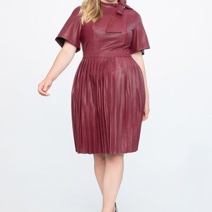 Eloquii Faux leather Dress